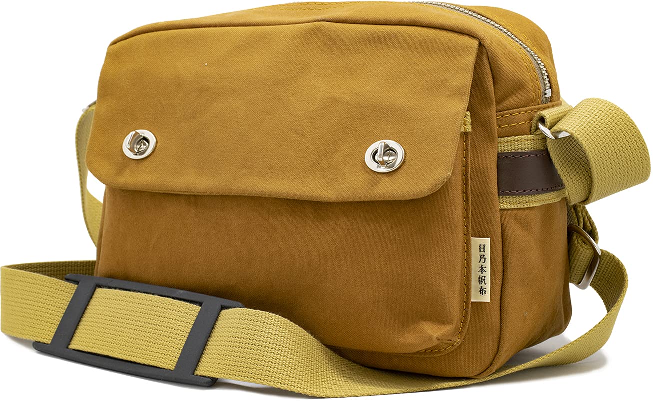 【値下げ】日乃本帆布3WAYショルダーバッグ リュック キャメル A4 OK Amazon | 日乃本帆布 ショルダーバッグ [ キャメル / 約20×27